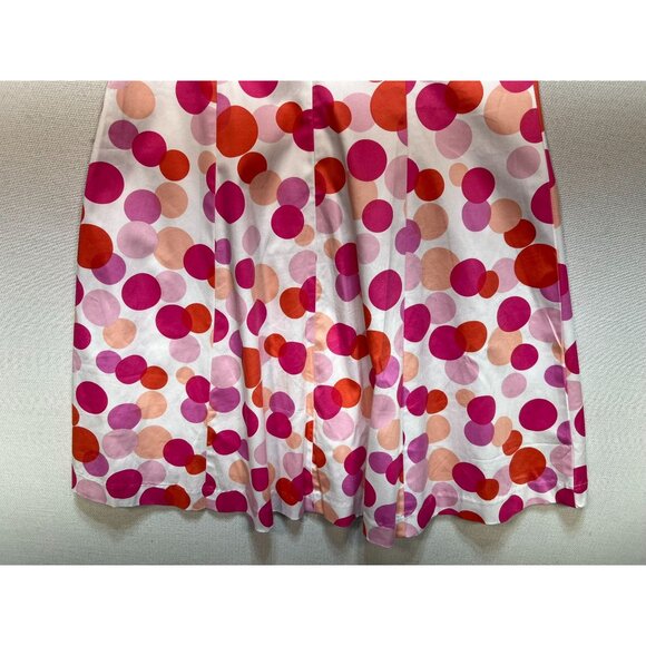 Chadwicks Of Boston Womens Sleeveless Dress Size 10P White Pink Polka Dot - Picture 11 of 11